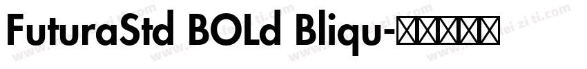 FuturaStd BOLd Bliqu字体转换